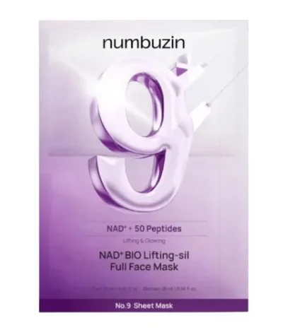 ماسک ورقه ای لیفت و درخشان کننده پوست مدل NAD+ + 50 Peptides نامبوزین